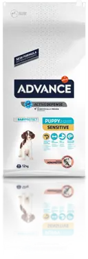 ADVANCE DOG PUPPY SENSITIVE LOSOS & PIRINAČ - HRANA ZA &Scaron;TENCE SVIH RASA SA OSETLJIVIM STOMAKOM - 12KG