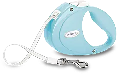 FLEXI PUPPY S TAPE - POVODAC ZA &Scaron;TENCE - PLAVI I ROZE